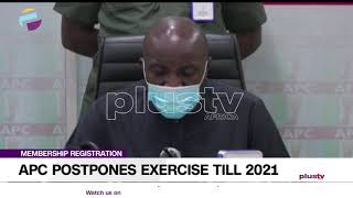 APC Postpones Membership Registration Exercise Till 2021 (News | Nigeria)