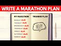 How To Build Your Marathon Training Plan