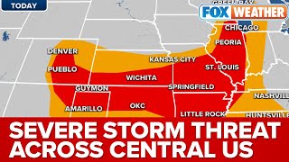 Central US Face Threat Of Damaging Winds, Large Hail From Severe Storms