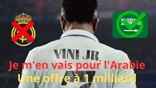 🚨🥵URGENT ! UNE OFFRE A 1 MILLIARDS POUR VINICIUS ‼