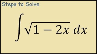 Integral of sqrt(1-2x)