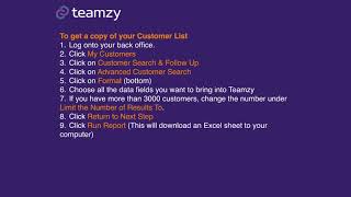 How to get your downline and customer lists into Teamzy (Juice Plus)