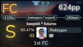 7.7⭐ Rektygon | AAAA vs. Frums - beepbit * futures [rektygons * expert] 99.47% (#1 624pp FC) - osu!