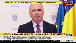 Bolojan: România ar putea lua noi măsuri de securitate