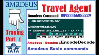 ENCODE AND DECODE IN AMADEUS | AMADEUS ENCODE | AMADEUS DECODE |