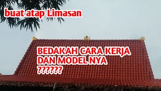 MEMBUAT ATAP RUMAH LIMASAN JAWA MODERN || rumah sinom.