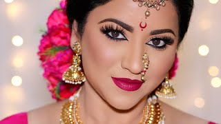 TRADITIONAL Indian Bridal Makeup Tutorial (Maharashtrian Bridal Look)