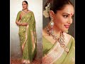 bipasha basu designer banarasi silk sarees wedding festival season collation