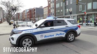 Multiple Police Cars Responding And Searching For A Missing Person | Boston