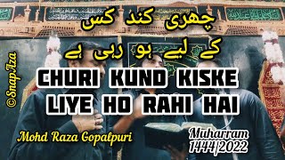 Churi Kund Kiske Liye Ho Rahi Hai || Mohammad Raza Gopalpuri || Nohay 2022 || @SnapAza