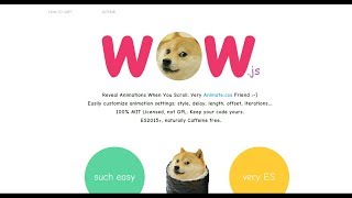 How to add Animation in HTML Template Using WOW js Plugin
