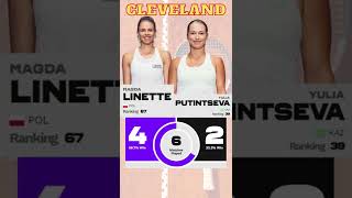 Tenis WTA Klivlend Linette vs Putintseva #Shorts