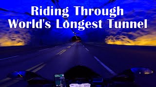 Solo Motorcycle Trip Norway 2024 Part 7 | World's longest tunnel | Yamaha MT-07