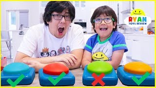 Don'ts Push the Wrong Button Challenge with Ryan and Daddy!