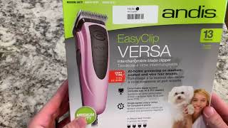 Andis EasyClip Versa Clipper Kit   Blue, Pet Grooming Review