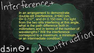 Physics Interference and Diffraction Problem Solver - Solving Mixed Slit and Grating Problems 4