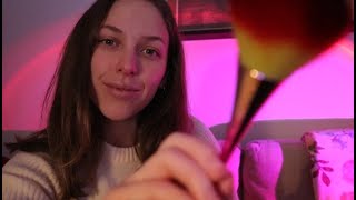 ASMR Soft Spoken Personal Attention, Face Touching, Face Brushing 🩷✨