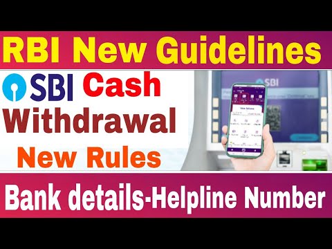 New Rules Cash Withdrawal From Bank Sbi Cash Withdrawal New Rules