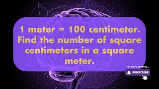 How Many Square Centimeters in a Square Meter? | Area Conversion Magic Explained!