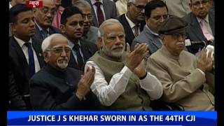 Justice J.S. Khehar sworn in as the 44th Chief justice of India