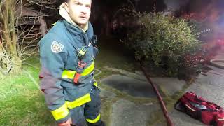 Structure Fire First Due Driver POV - Engine 16 - Sunset Ave