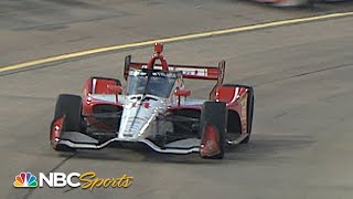 Tony Kanaan tags wall, sees adversity during IndyCar Grand Prix at Iowa Race 1 | Motorsports on NBC