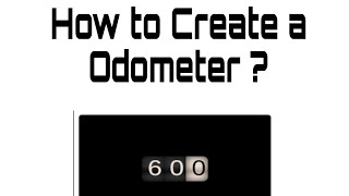 How to Create a Odometer using HTML, CSS, JAVA SCRIPT