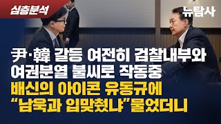 【250210】[심층분석] 尹-韓 갈등 여전히 검찰내부와 여권분열 불씨로 작동중 / 배신의 아이콘 유동규에 “남욱과 입맞췄냐”물었더니