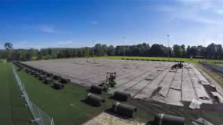 Timelapse renovatie sportveld 5 sportpark De Groene Wijdte Pijnacker