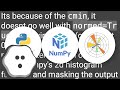 python matplotlib plot hist2d with normalised masked numpy array
