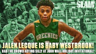 Jalen Lecque AKA Baby Westbrook Had The Crowd Acting Silly! | SLAM Highlights
