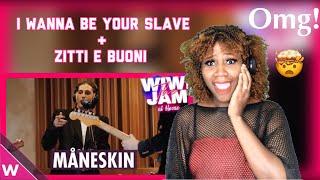 FIRST REACTION TO Måneskin - “I Wanna Be Your Slave” & “Zitti E Buoni” | Wiwi Jam at Home (SUBTITLE)