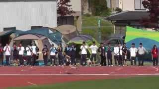 2014.5.10長野県南信総体陸上競技大会　男子4ｘ400ｍR予選1組　松川高校ver