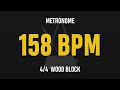 158 bpm 4 4 best metronome sound wood block