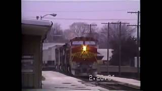 Santa Fe Main Line action Galesburg, IL 1993 to 1996