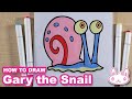 How to Draw Gary the Snail | SpongeBob's favorite pet - Easy step-by-step tutorial