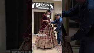 From Kundans bridal couture Chandni chowk Delhi best bridal lehenga collection ❤️ #wedding #lehenga