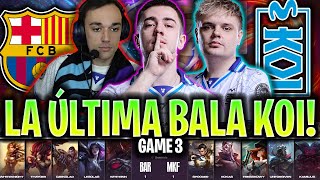 KOI JUEGA SU ÚLTIMA BALA EN SUPERLIGA!😱 | BAR vs KOI GAME 3 RESUMEN SUPERLIGA DOMINO'S 2025 LVP