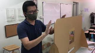 ฉากกั้นอะคริลิค | Acrylic Partition | แบบถอดประกอบได้