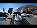 top speed run on 2022 livewire one motorcycle going uphill with a 210 pound rider.