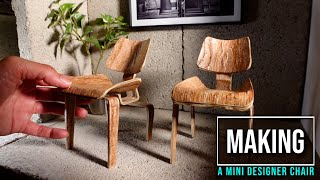 Making a Miniature Designer-Inspired Chair | 1:6 Scale Dollhouse and Dioramas