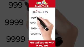 Multiplication trick  with 9, 99, 999, ... || #maths #trick #fast #calculation #shorts