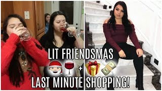 LIT FRIENDSMAS + LAST MINUTE CHRISTMAS SHOPPING | VLOGMAS DAY 22 \u0026 23!