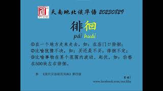 徊。爱FM《天南地北谈华语》20230829