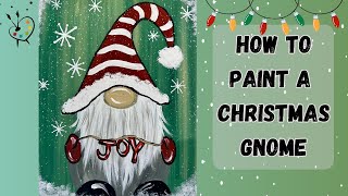 Christmas Gnome Painting