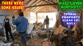 PROBLEMS AT THE PARIS PROPERTY | work, couple builds, tiny house, homesteading, off-grid, rv life |