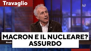 Travaglio: “Macron e il nucleare? Assurdo. È tempo di sedersi a un tavolo con Putin e trattare