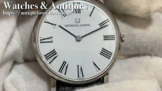 Watches \u0026 Antiques Universal Geneve WW2090