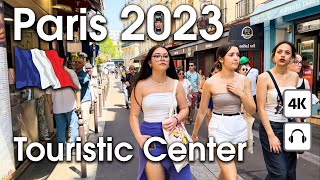 Paris 🇫🇷 Touristic City Center [ 4K ] Walking Tour