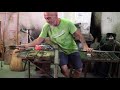 how murano millefiori glass is made in a glass factory in venice italy